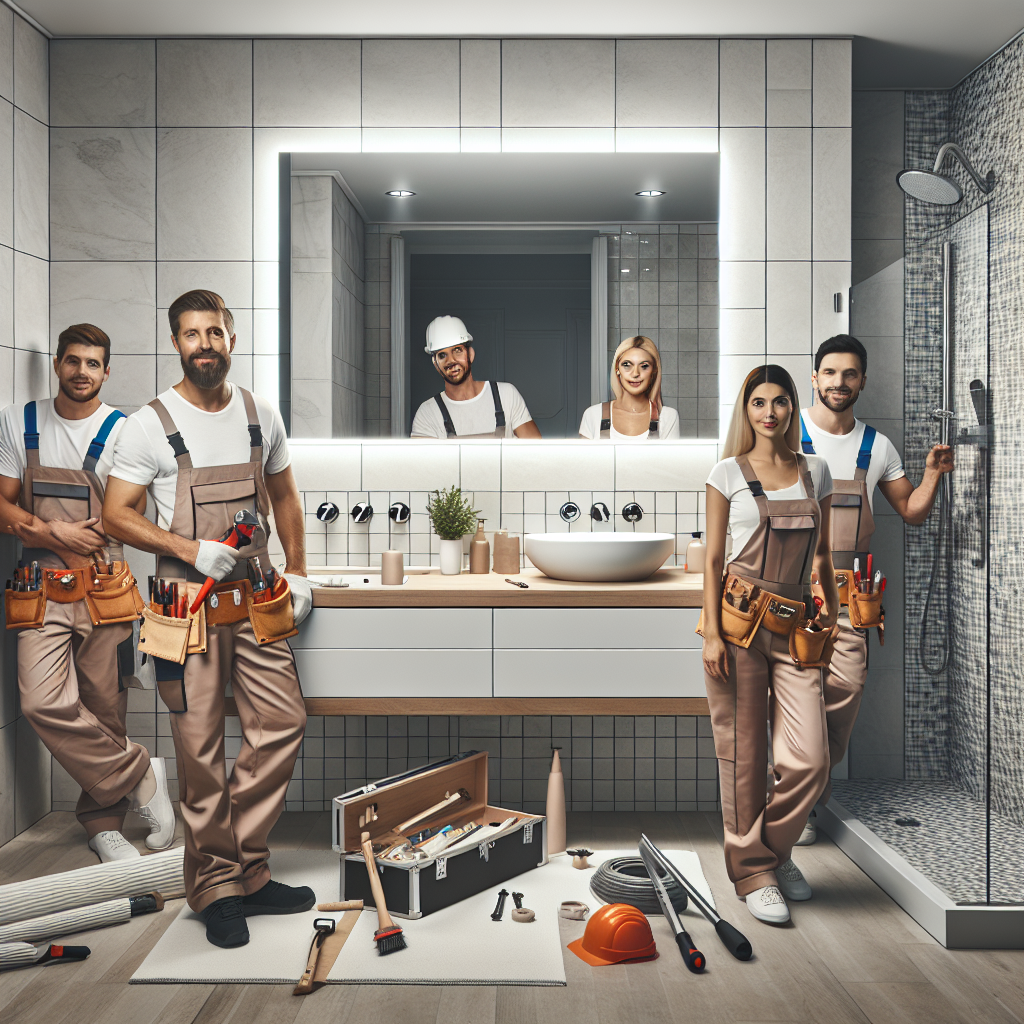 High-quality bathroom remodeling service with professional team and equipment